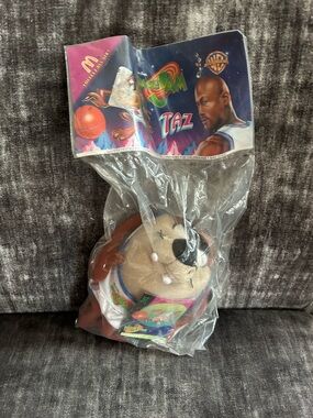 Vintage 1996 Space Jam Taz Plush New Sealed in Bag